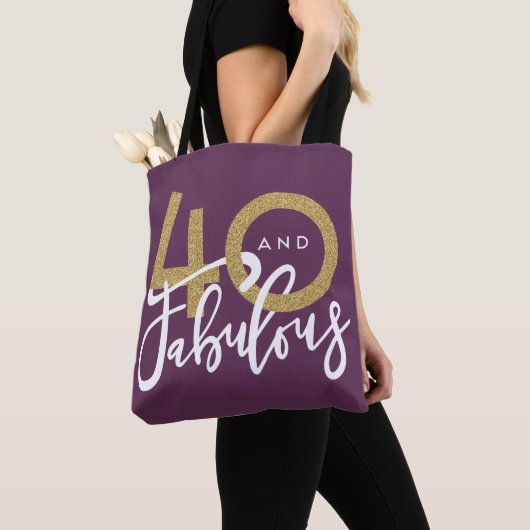 40 en geweldig tote bag (Dichtbij)