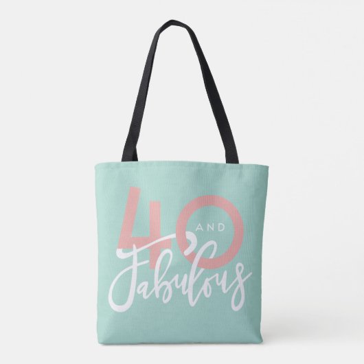 40 en geweldig tote bag (Achterkant)
