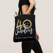 40 en geweldig tote bag (Dichtbij)