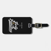 40 en geweldig zwart-wit bagagelabel (Voorkant horizontaal)