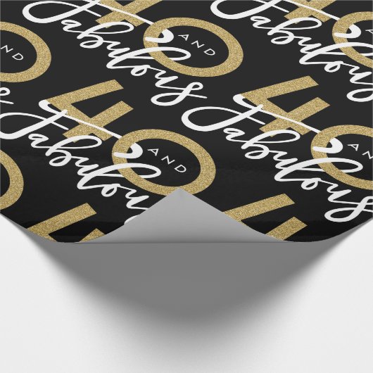 40 en geweldige cadeauomslag cadeaupapier (Hoek)