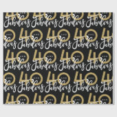 40 en geweldige cadeauomslag cadeaupapier (Vlak)