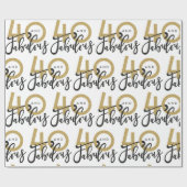 40 en geweldige cadeauomslag cadeaupapier (Vlak)