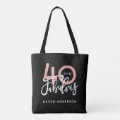 40 en geweldige canvas tas (Achterkant)