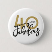 40 en geweldige knop ronde button 5,7 cm (Voorkant)