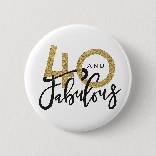 40 en geweldige knop ronde button 5,7 cm (Voorkant)