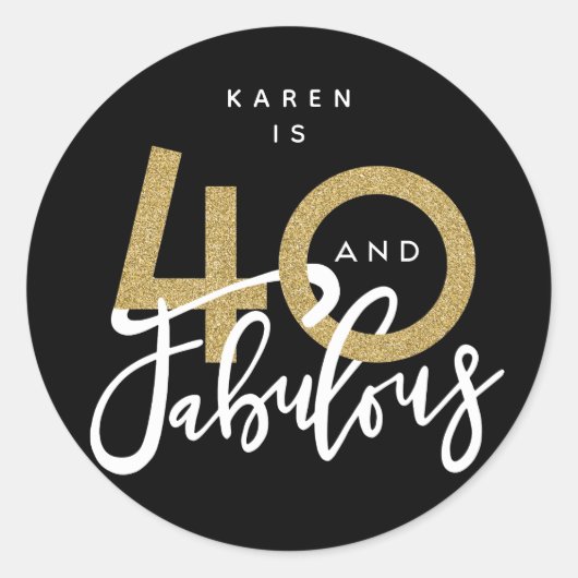 40 en geweldige stickers (Voorkant)