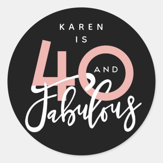 40 en geweldige stickers (Voorkant)