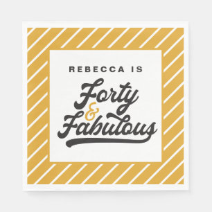 40 en geweldige verjaardagsfeestjes servet