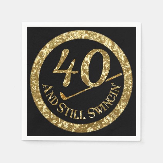 40 en nog steeds inslikken servet (Voorkant)