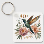 40+ en nog steeds mijn Stride-Sleutelhanger raken Sleutelhanger (Voorkant)
