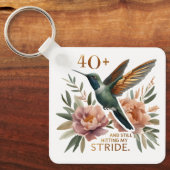 40+ en nog steeds mijn Stride-Sleutelhanger raken Sleutelhanger (Voorkant)