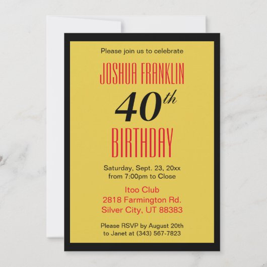 40 en nog steeds rokin Hot | 40e verjaardag Kaart (Achterkant)