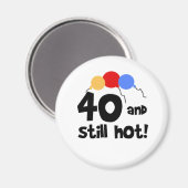 40 en nog warm magneet (Voorkant / Achterkant)