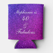 40 en verbluffend Paars bruinglitter ombre Blikjeskoeler (Voorkant)