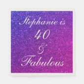 40 en verbluffend Paars bruinglitter ombre Servet (Voorkant)