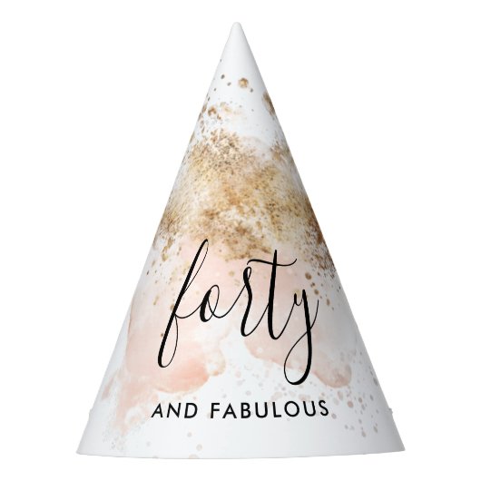 40. en verbluffend Pet van de Birthday Party Feesthoedjes (Voorkant)