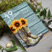 40 en Westerne zonnebloem van het eiland Fabulous  Kaart