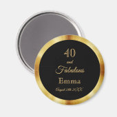 40 fabuleuze zwarte gouden naam magneet (Voorkant / Achterkant)