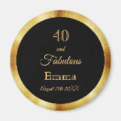 40 fabuleuze zwarte gouden naam magneet (Voorkant)