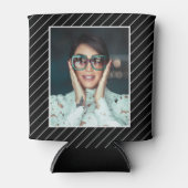 40 & Fabulous 40e Verjaardag Foto Zwart & Wit Blikjeskoeler (Voorkant)