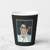 40 & Fabulous 40e Verjaardag Foto Zwart & Wit Papieren Bekers (Voorkant)