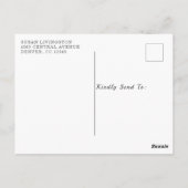 40 & Fabulous Birthday Party Burgundy Dank u Briefkaart (Achterkant)