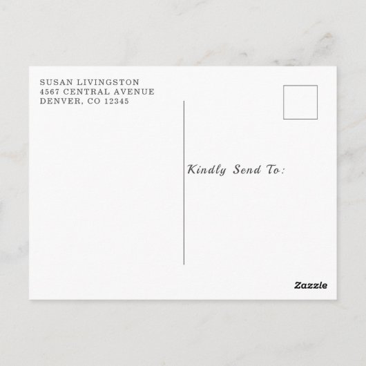 40 & Fabulous Birthday Party Dank u Briefkaart (Achterkant)