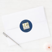 40 & Fabulous Birthday Party Dank u Ronde Sticker (Envelop)