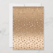 40 Fabulous Blush Pink Gold Sparkle Verjaardag Kaart (Achterkant)