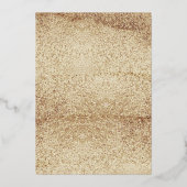 40 & Fabulous Emerald Gold Dress 40e Verjaardag Folie Uitnodiging (Achterkant)