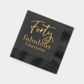 40 & Fabulous Fortieth Verjaardag Gepersonaliseerd Folie Servetten (Links)