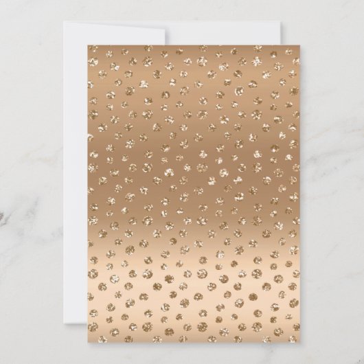 40 Fabulous Gold Sparkle Blush Pink Glam Verjaarda Kaart (Achterkant)