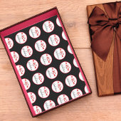 40 & Fabulous Hearts 40th Birthday Zwart Tissuepapier