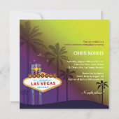 40 & FABULOUS Las Vegas Birthday Party Kaart (Achterkant)