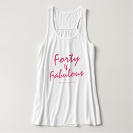 40 Fabulous Roze Naam 40ste Verjaardag Geschenk Ta Tanktop