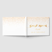 40 Fabulous verjaardag wit goud monogram Gastenboek (Volledig)
