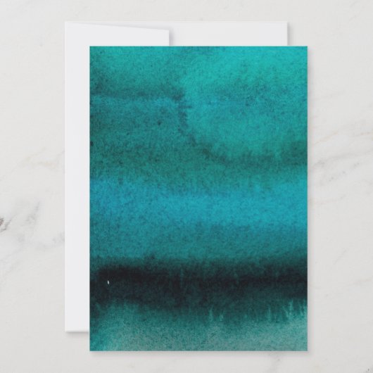 40 & Fabulous Verjaardagsfeest Blauwgroen 40e Uitn Kaart (Achterkant)