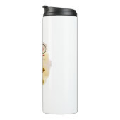 40 & Fantastisch Birthday Yellow & Red Daylily Thermosbeker (Geroteerd rechts)