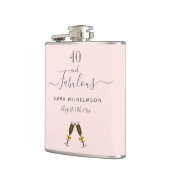 40 fantastische verjaardagsfoto roos gouden blozen heupfles (Links)