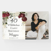 40. Floral Birthday Party (Floral-partij) van Fabu Spandoek (Horizontaal)