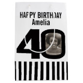 40 foto cadeautas voor zwarte en witte verjaardags (Voorkant)