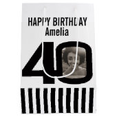 40 foto cadeautas voor zwarte en witte verjaardags (Achterkant)