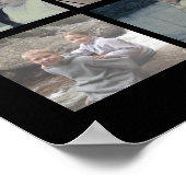 40 Foto collage - 4 rijen 10 kolommen - Witte teks Poster (Hoek)