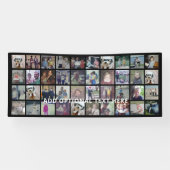 40 Foto collage - 4 rijen 10 kolommen - Witte teks Spandoek (Horizontaal)