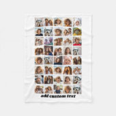 40 Foto Collage - 8 Rijen 5 Kolommen - Scriptnaam Fleece Deken (Voorkant)