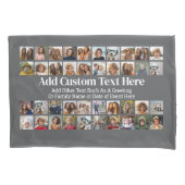 40 Fotocollage - 4 rijen 10 kolommen - met tekst Kussensloop (Voorkant)