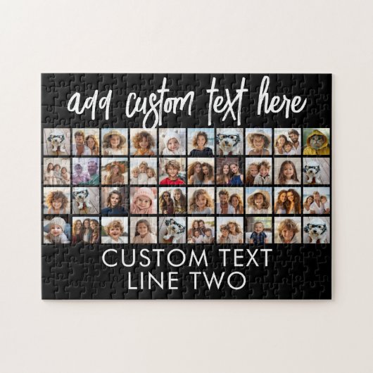 40 Fotocollage - 4 rijen 10 kolommen - Script-naam Legpuzzel (Horizontaal)