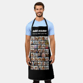 40 Fotocollage - 4 rijen 10 kolommen - Script-naam Schort (Gedragen)