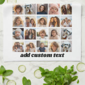 40 Fotocollage - 4 rijen 10 kolommen - Script-naam Theedoek (Gevouwen)